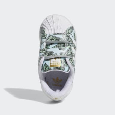 Chaussure imprimé money Jeremy Scott Superstar blanc Bambins & Bebes 0-4 Years Originals