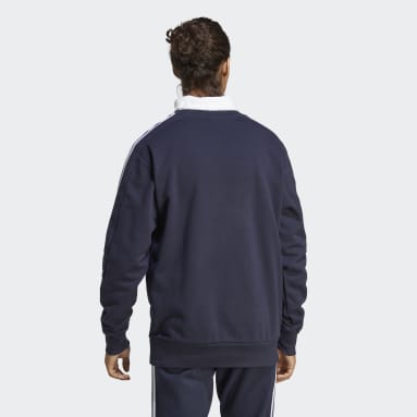 남성 Blue 에센셜 프렌치 테리 3S 스웨트셔츠