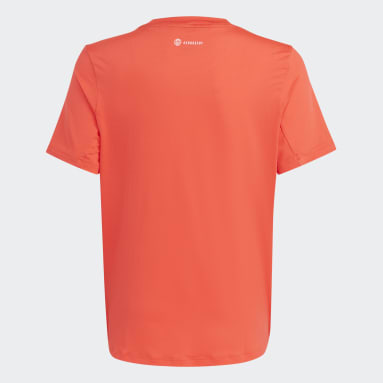 Camiseta Train Icons AEROREADY Logo Rojo Niño Gimnasio Y Entrenamiento