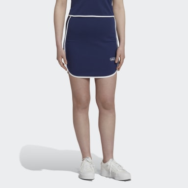 Mini Skirt with Binding Details Blå
