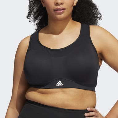 Frauen Fitness & Training adidas TLRD Impact Training High-Support Sport-BH – Große Größen Schwarz
