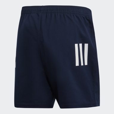 Männer Rugby 3-Streifen Shorts Blau