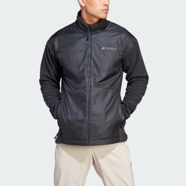 Chamarra Rompevientos Terrex Multi Algodón Perchado Negro Hombre TERREX