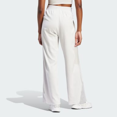 Women Lifestyle Grey 하이 웨이스트 벨루어 팬츠