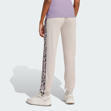 Pantalón Seasonal Essentials Leopard Print de Tela French Terry 3 Tiras