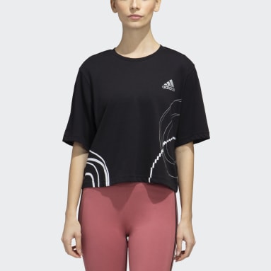 Women Training Black W HLDY G CROP T