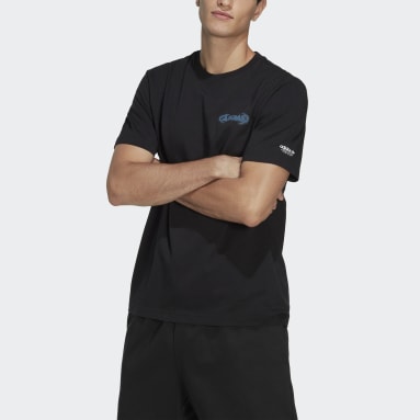 Men Lifestyle Black Graphic Campus Tee