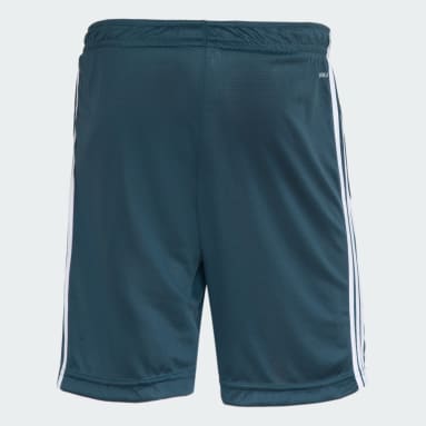Shorts Tejidos adidas 3 Franjas AEROREADY Turquesa Hombre Training