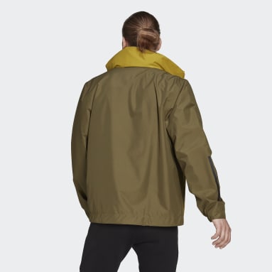 Chaqueta RAIN.RDY BSC 3 bandas Verde Hombre Outdoor Urbano