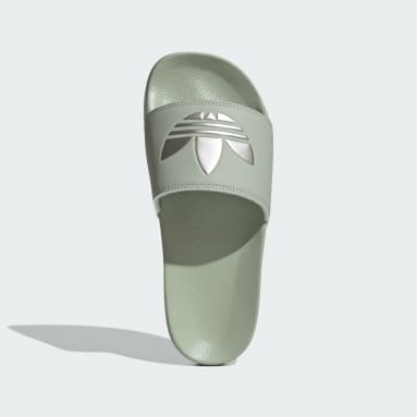 Chinelo da adidas verde top