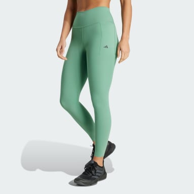 Khaki green adidas leggings store