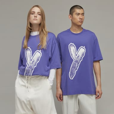 T-shirt à manches courtes Y-3 Graphic Logo Pourpre Y-3