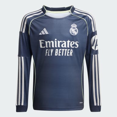 Camiseta de manga larga de visitante 25/26 Real Madrid (Adolescentes)
