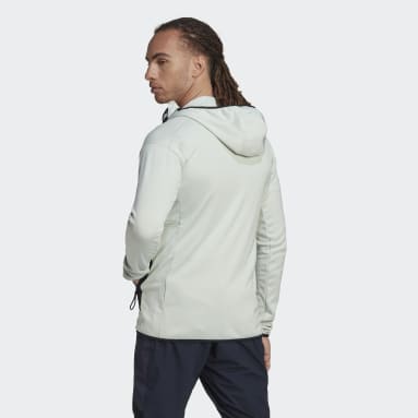 Mænd TERREX Grøn Terrex Tech Flooce Light Hooded vandrejakke