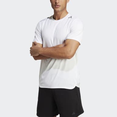 ผู้ชาย เทรนนิง สีขาว เสื้อยืดเทรนนิง Designed 4 Training HEAT.RDY HIIT