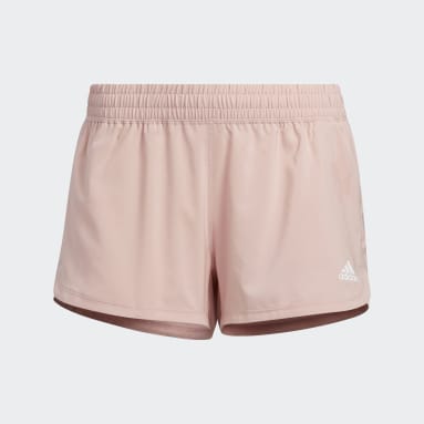Shorts Pacer 3 Tiras Tejidos Rosado Mujer Training