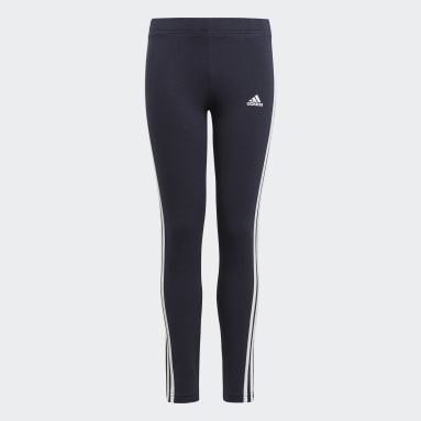 Girls Sportswear Blå adidas Essentials 3-Stripes leggings