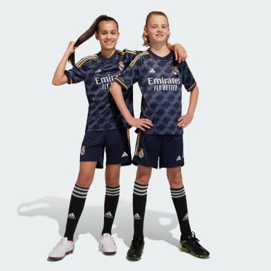 Divisa Away 23/24 Kids Real Madrid Blu Bambini Calcio