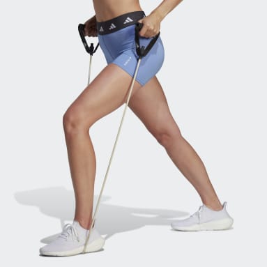 Γυναίκες Γυμναστήριο Και Προπόνηση Μπλε Techfit Short Leggings