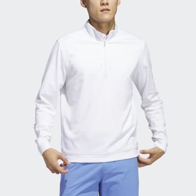 Men Golf White Elevated Golf Sweatshirt