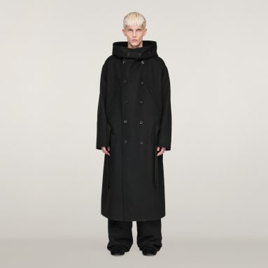 Y-3 Bonded Melton frakke