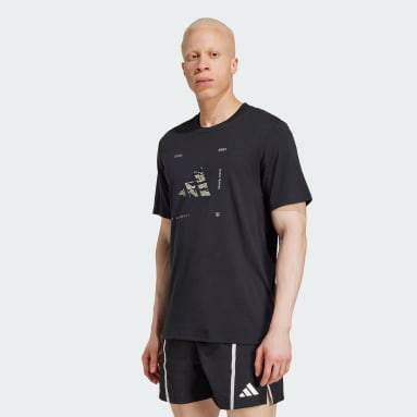 เสื้อยืดเทรนนิงพิมพ์โลโก้ลายพราง Climacool