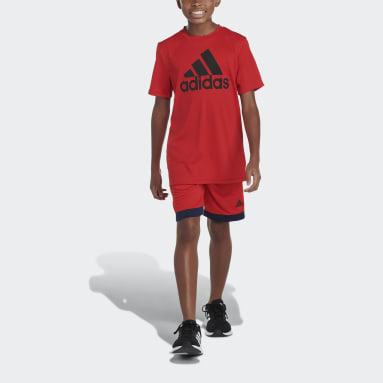 Youth Basketball Red Winner Shorts