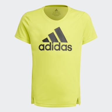 Girls Lifestyle Yellow adidas Designed To Move Tee