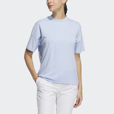 Women Golf Blue AEROREADY Loose-Fit Crewneck Shirt