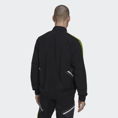 Männer Fußball Manchester United Condivo 22 Präsentationsjacke Schwarz