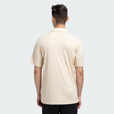 Men Tennis Beige CLUB 3 STRIPES POLO TEE