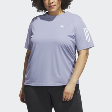 Women's Running Purple Own the Run Tee (Plus Size)