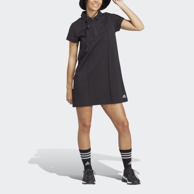 Robe polo à imprimé intégral adidas Noir Femmes Sportswear