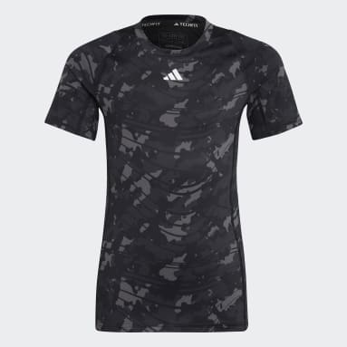 AEROREADY Techfit Camo-Printed Tee Szary
