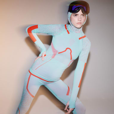 Women adidas_by_stella_mccartney Turquoise 스텔라 트루스트렝스 심리스 탑