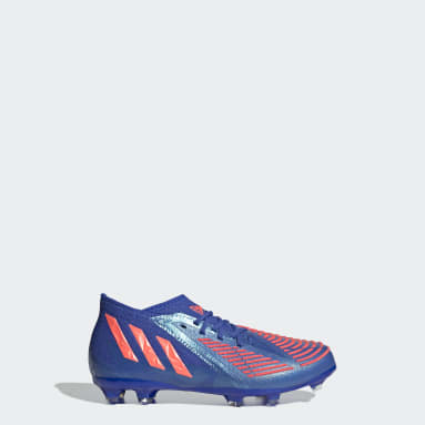 Zapatos de Fútbol Predator Edge.1 Terreno Firme Azul Niño Fútbol