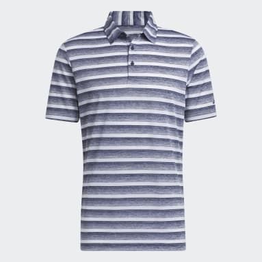 Two-Color Striped Polo Shirt