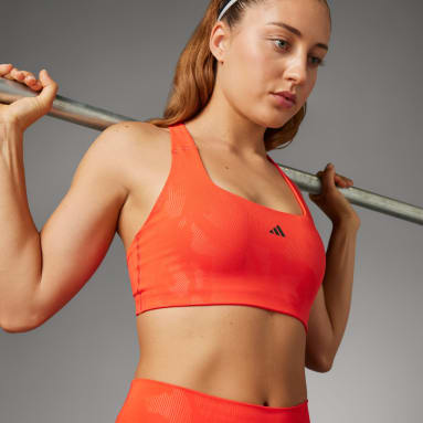 Ženy Tréning A Fitnes červená Športová podprsenka PowerImpact Training Medium-Support