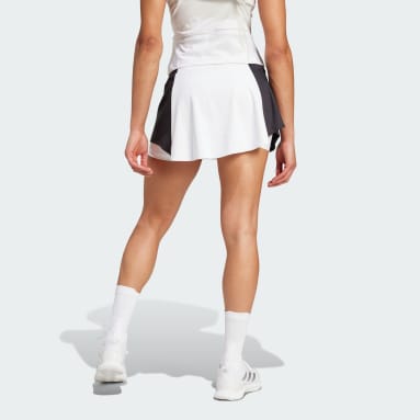 Women Tennis White Tennis Premium Skirt