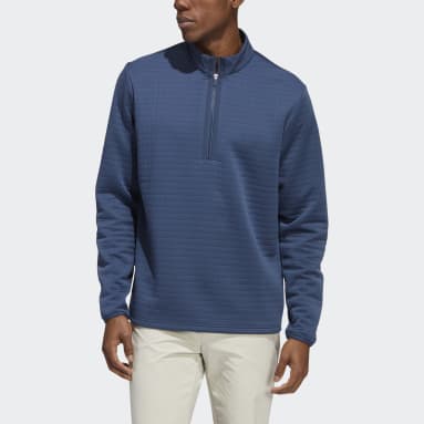 Men Golf Blue DWR 1/4-Zip Pullover