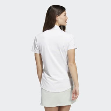 Women Golf White Novelty Polo Shirt