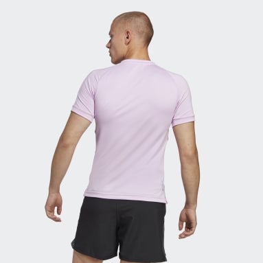 Camiseta AlphaStrength Violeta Hombre Gimnasio Y Entrenamiento