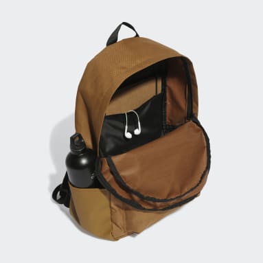 Training Brown Classic 3-Stripes Horizontal Backpack