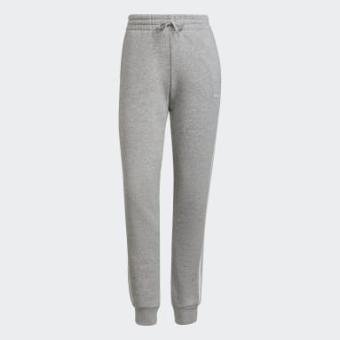 Frauen Sportswear Essentials Fleece 3-Streifen Hose Grau