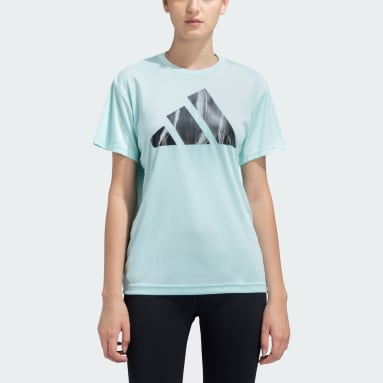 Women Running Turquoise RUN IT BL TEE