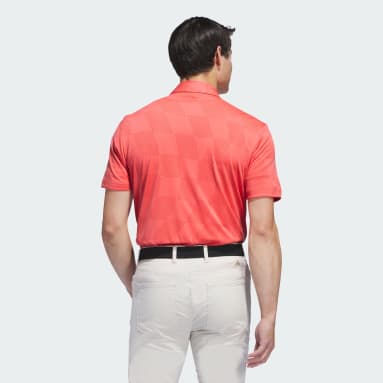 Men Golf Red Ultimate365 Textured Polo Shirt