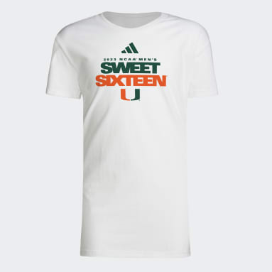Youth Basketball White Miami Men's Basketball Sweet Sixteen Tee
