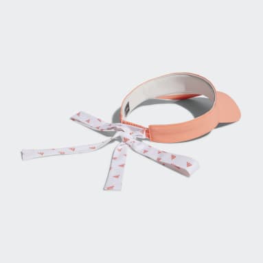 Women Golf Orange 리본 바이저