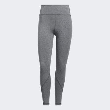 ผู้หญิง Gym & Training สีเทา กางเกงเลกกิ้งเทรนนิงเจ็ดส่วน Optime