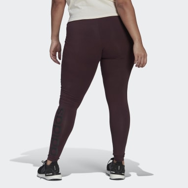 Women Sportswear Red Essentials High-Waisted Logo Leggings (Plus Size)